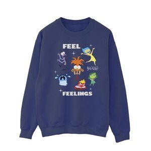 Inside Out 2 Mens Feelings Sweatshirt / Navy Blue
